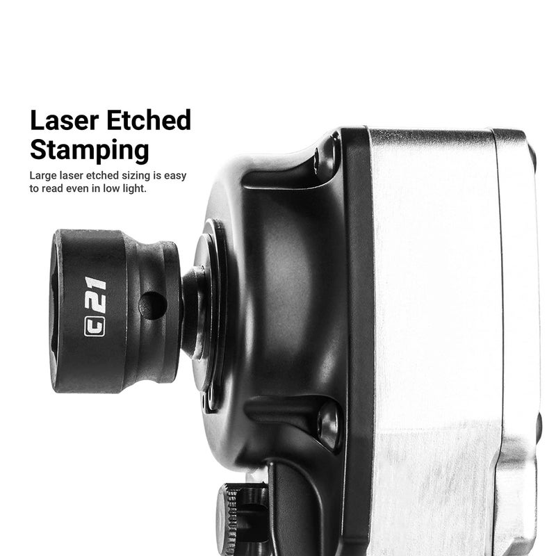 Capri Tools 15/16 in. Stubby Impact Socket, 1/2 in. Drive, 6-Point, SAE (CP55458) - Image 5